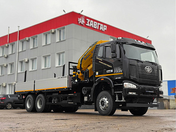 Бортовой FAW CA3250 с КМУ XCMG SQZ330-6_0